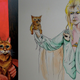 Illustration for article titled For $250, an indescribable portrait of Spock holding a cat could be yours